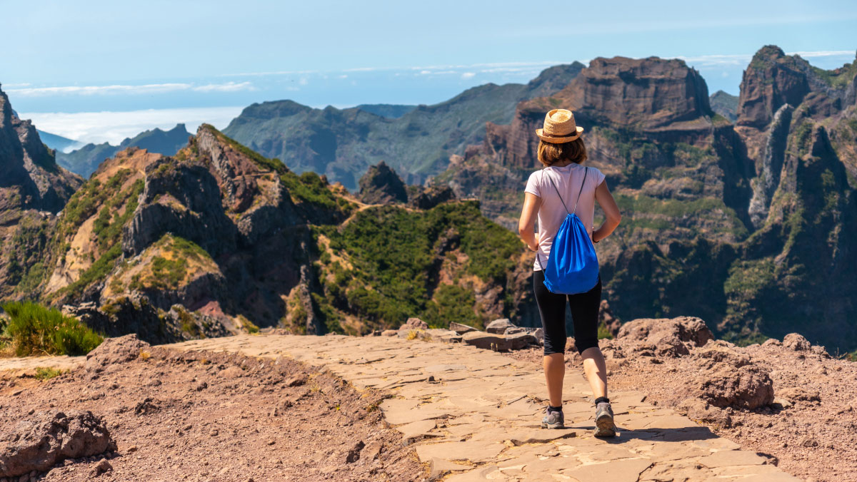 Person on a hike